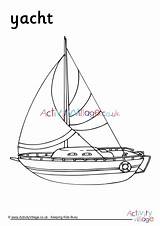 Coloring Catamaran sketch template