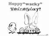 Wednesday Wacky Coloring Dr Seuss Pages Sheets Template sketch template