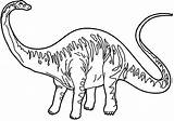 Diplodocus Coloring Pages Looking Back Netart sketch template