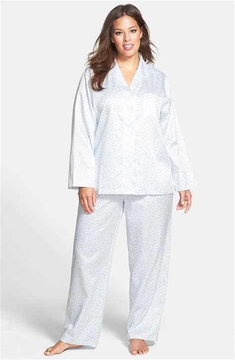 carole hochman designs brushed  satin pajamas  size nordstrom