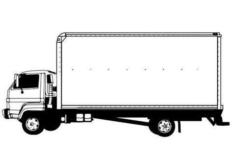 drawing semi truck coloring page netart