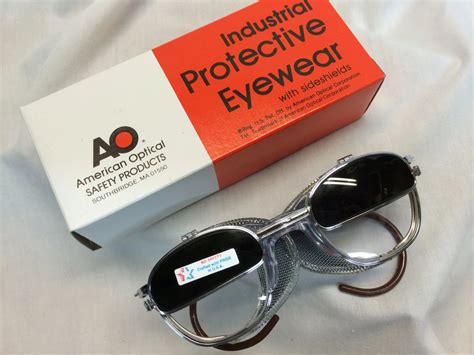 True Vintage American Optical Ao New Old Stock Safety Glasses Flip Up