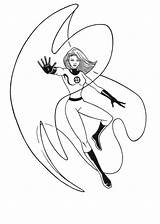 Invisible Woman Marvel Coloring Pages Comics Women Dc Sue Storm Kids Comic Heroes Deviantart sketch template