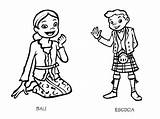 Bali Coloring Costumes Pages Portugal Scotland Flag 1048 65kb 786px Getcolorings Malvorlagen Ausmalbilder sketch template