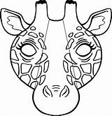Template Mask Animal Templates Zebra Giraffe sketch template