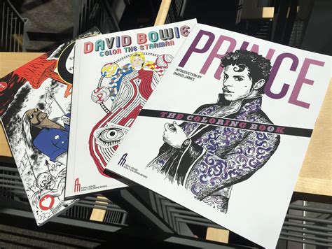 Rock And Roll Book Club Coloring Books Feature Prince