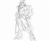 Jotaro Kujo Coloring Pages Style Uniform Character Another Printable Supertweet sketch template