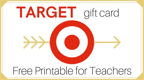 target gift card printable    school year teacher gift