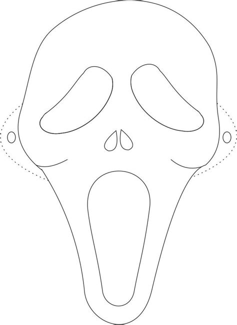 scary halloween mask coloring pages ghost mask printable coloring