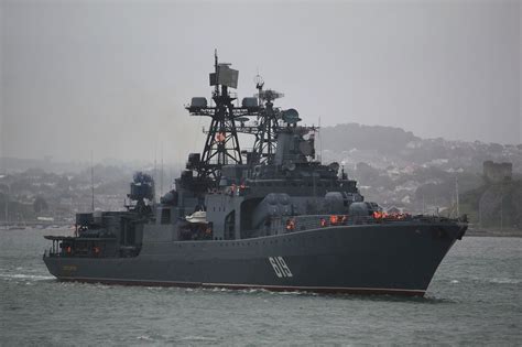 Udaloy Class Destroyer Rfs Severomorsk D619 Painted Dark