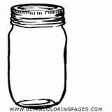 Jar Coloring Pages Mason sketch template
