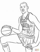 Coloring Abdul Jabbar Kareem Pages Leonard Kawhi Spurs Basketball Template sketch template