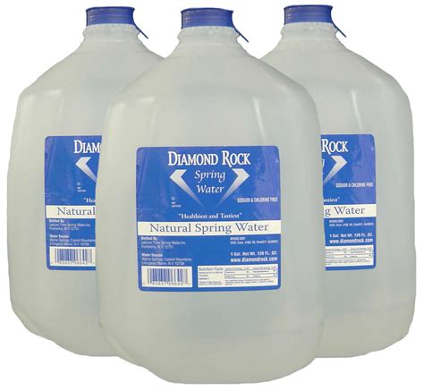 gallon bottle   case diamond rock spring water
