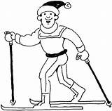 Coloring Pages Ski Doo Man Skiing Printable Lift Getdrawings Getcolorings Template sketch template