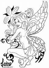 Stencils Tatuajes Fairy Tatuaje Fairies Loto Hada Tattoosbook sketch template