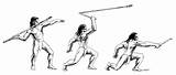 Atlatl Spear Drawing Thrower Atl Native Hands Prehistoric Throwing Aztec Diagram Hunter Unm Edu Survival Atlatls American Use Figure Used sketch template