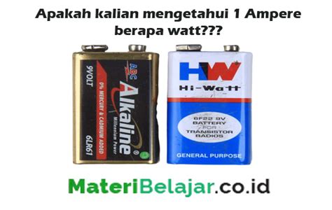 Melihat Lebih Jauh Dunia Teknologi Rumus Menghitung Satuan Watt Ampere