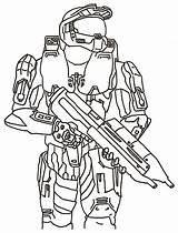 Halo Coloring Pages Chief Master Printable Painted Color Deviantart 2008 Kids sketch template