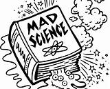 Scientist Mad Coloring Pages Getdrawings Science Getcolorings Color sketch template