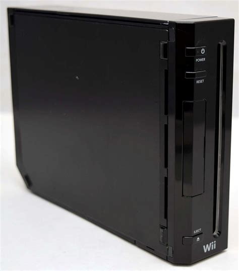 nintendo wii black home video game console system bundle  gamecube rvl  ebay