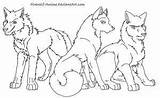 Wolf Firewolf Lineart Wolves sketch template