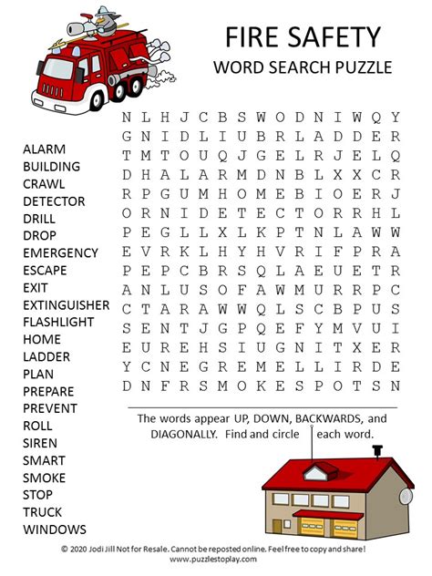 printable fire safety worksheets  printable templates  nora