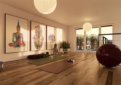 create  sanctuary   tranquil yoga room designs living