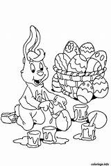 Paques Coloriage Colorat Imprimer Pasqua Lapins Pascua Conejos P57 P59 Conigli Planse Primiiani Desene Dibujo sketch template