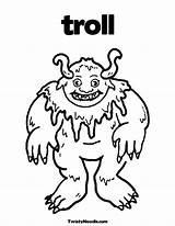 Billy Gruff Goats Three Troll Coloring Pages Ugly Colouring Clipart Printable Ducklings Way Make Getcolorings Trolls Color Clip Popular Library sketch template