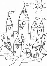 Ausmalbilder Castle Prinzessin Ausdrucken Ausmalen Malvorlagen Elsa Märchenschloss Castelo Pintar Castillo Ausmalbild Tulamama Verliebtes Brautpaar Frosch Einzigartig Ritter sketch template