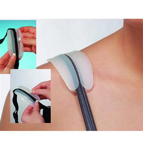 pair silicone shoulder pad bra strap holder cushions  slip shoulder pads pain relief