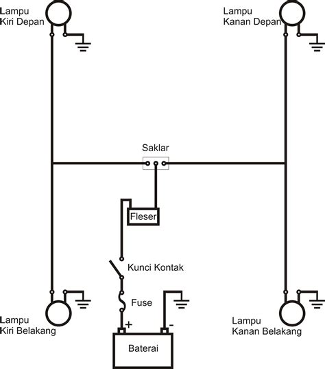 wiring diagram lampu jauh