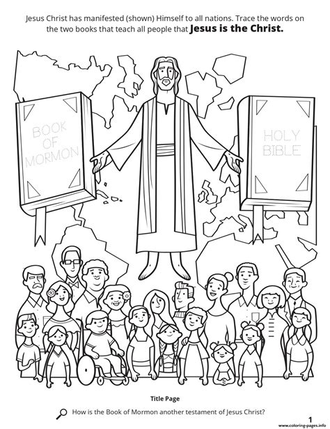 lds jesus coloring pages coloring pages