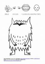 Emociones Monstruo Monstruos Cuento sketch template