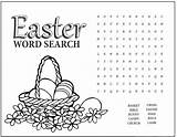 Easter Word Search Kids Puzzles Puzzle Easy Wordsearch Coloring Printable Find Activity Pages Activityshelter Words Sheets sketch template