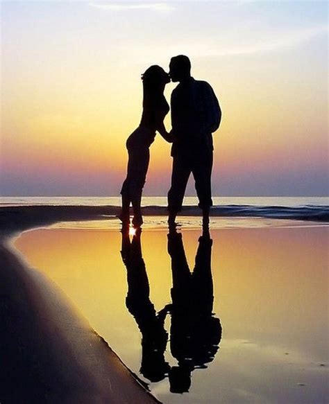 Couple Beach Silhouette Beach Couples Pinterest Couple The O