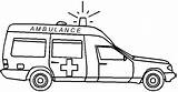 Ambulance Coloring Transportation Pages Printable Coloriage Kb sketch template