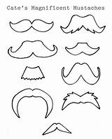 Mustache Template Coloring sketch template