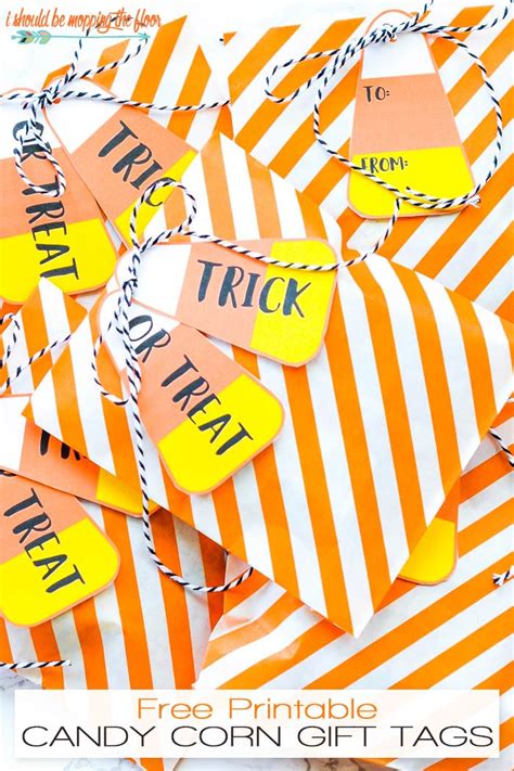 printable candy corn gift tags    mopping  floor