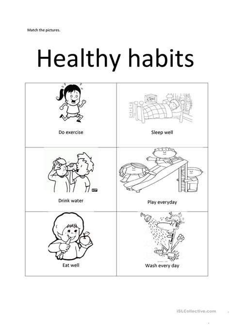 circle the good habits worksheet