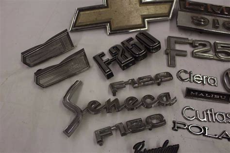 lot  metal automobile emblems logos