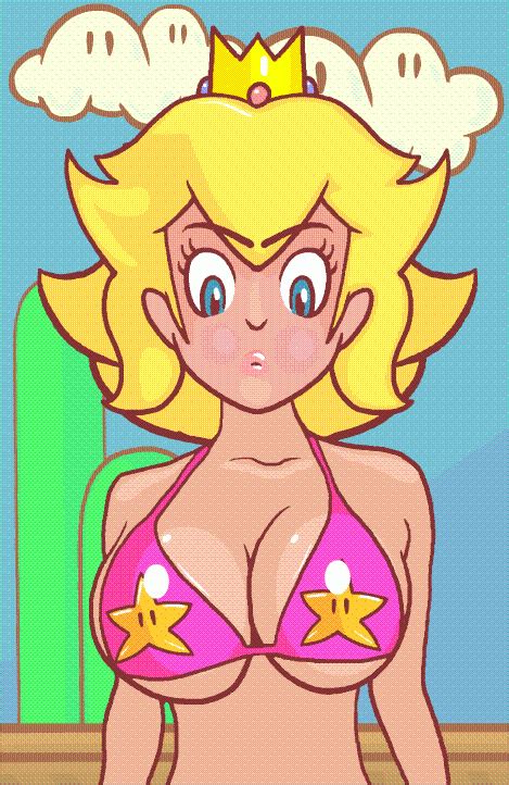 bouncing princess peach find and share on giphy