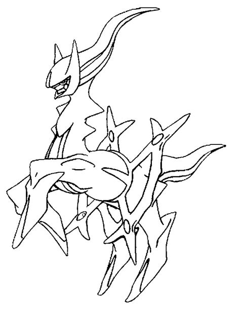 pokemon arceus coloring pages  getdrawings