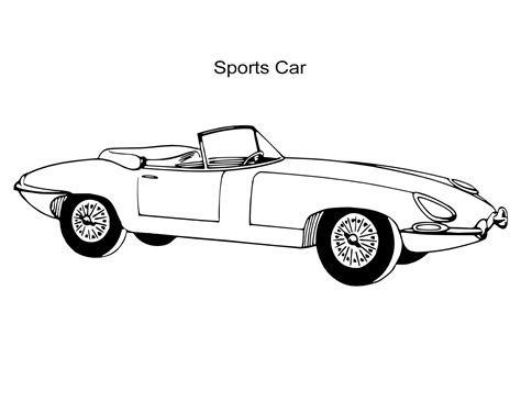 car coloring sheets sports muscle racing cars    esl