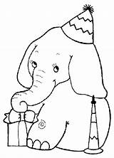 Elephants Fun Kids Coloring Olifant sketch template