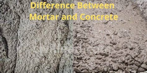 mortar  concrete difference  mortar  concrete civil lead