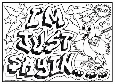 coloring pages  teenagers graffiti coloring home