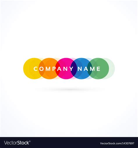 creative colorful vibrant logo royalty  vector image