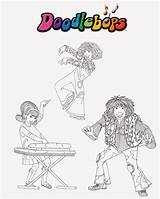 Doodlebops Colorir Portugues Imagens sketch template