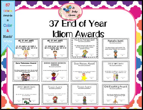 The Traveling Classroom End Of The Year Idiom Awards Win A Set